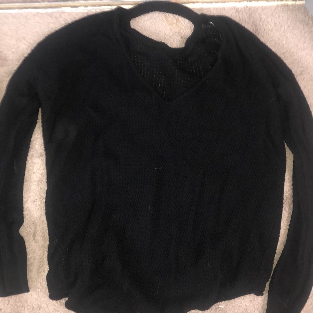 Oversized black sweater